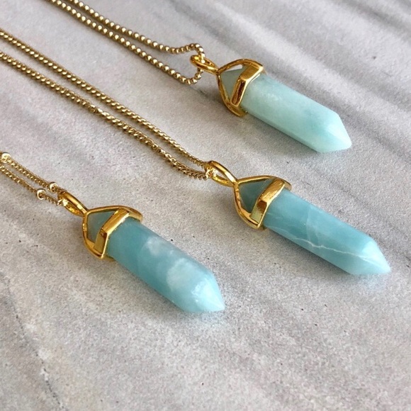 1 LEFT! Handmade Amazonite Hexagon Crystal - Picture 4 of 7